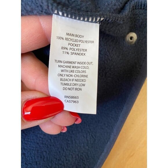 ZELLA BNWOT "Open Range" Half Zip Fleece Pullover Navy Blue Sweater Large New. - Picture 8 of 8